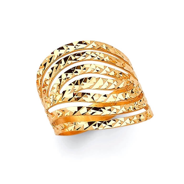 #28663 - Multi-Band Ladies Ring in 14K Gold